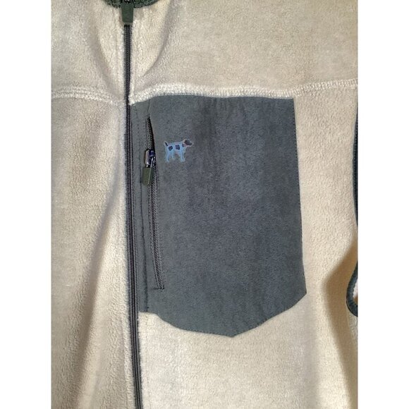 SOUTHERN POINT CO. Bennington Vest Medium Ivory Olive Outerwear Hunting Preppy - Picture 3 of 7